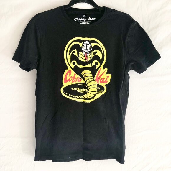Ripple Junction Black Cobra Kai Tee Men's Size S - Picture 1 of 4